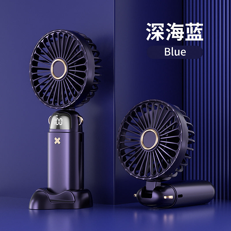 Portable Mini Fan Compact Lightweight Rechargeable with Adjustable Speed and LED Indicator