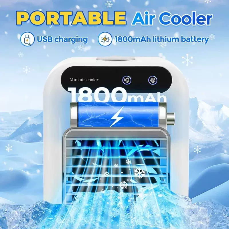 USB-Powered Desktop Vaporizer Humidifier with Refillable Tank Adjustable Louvers Quiet Operation