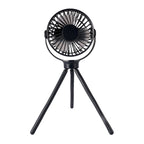 Portable Tripod Fan with Adjustable 360-Degree Head Compact Quiet Operation