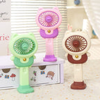 Portable USB Rechargeable Handheld Fan for Women Creative Cat Design Lightweight