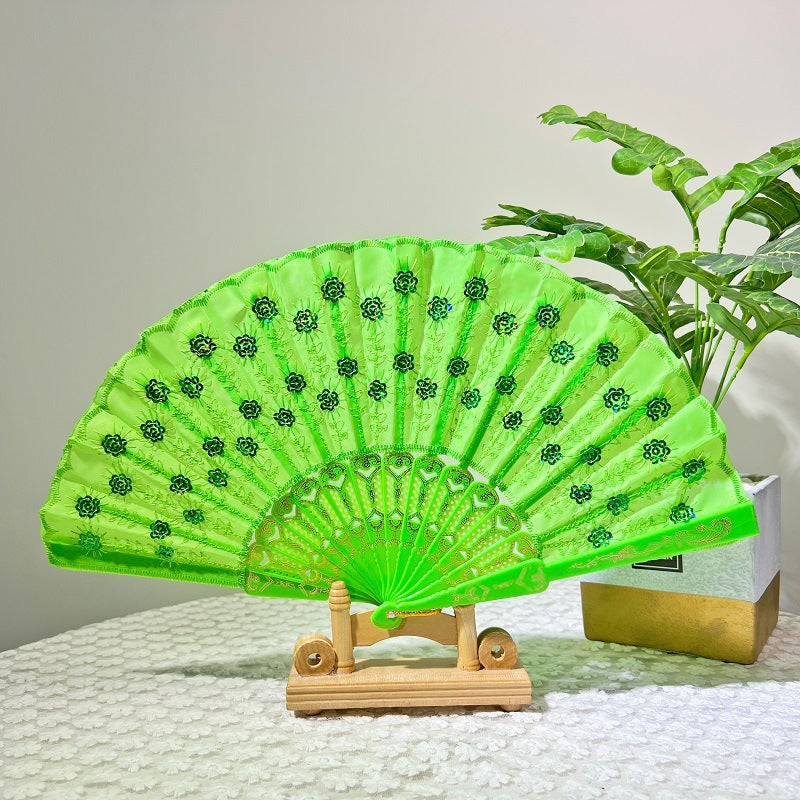 Women's Folding Fan Artistic Design Lightweight Compact Handheld Accessory