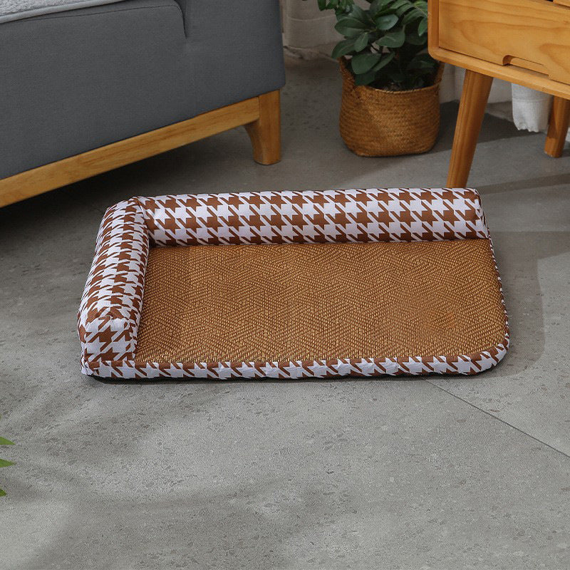 Elevated Edge Pet Bed Cozy Supportive Non-Slip Bottom Removable Cover