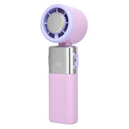 Portable Rechargeable Mini Fan Compact Lightweight Adjustable Speed with LED Temperature Display