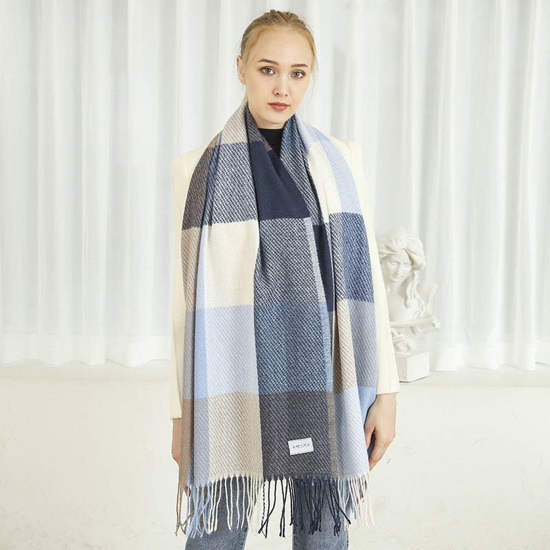 Ladies Throw Blanket Soft Lightweight Cozy Check Pattern Warm Tones