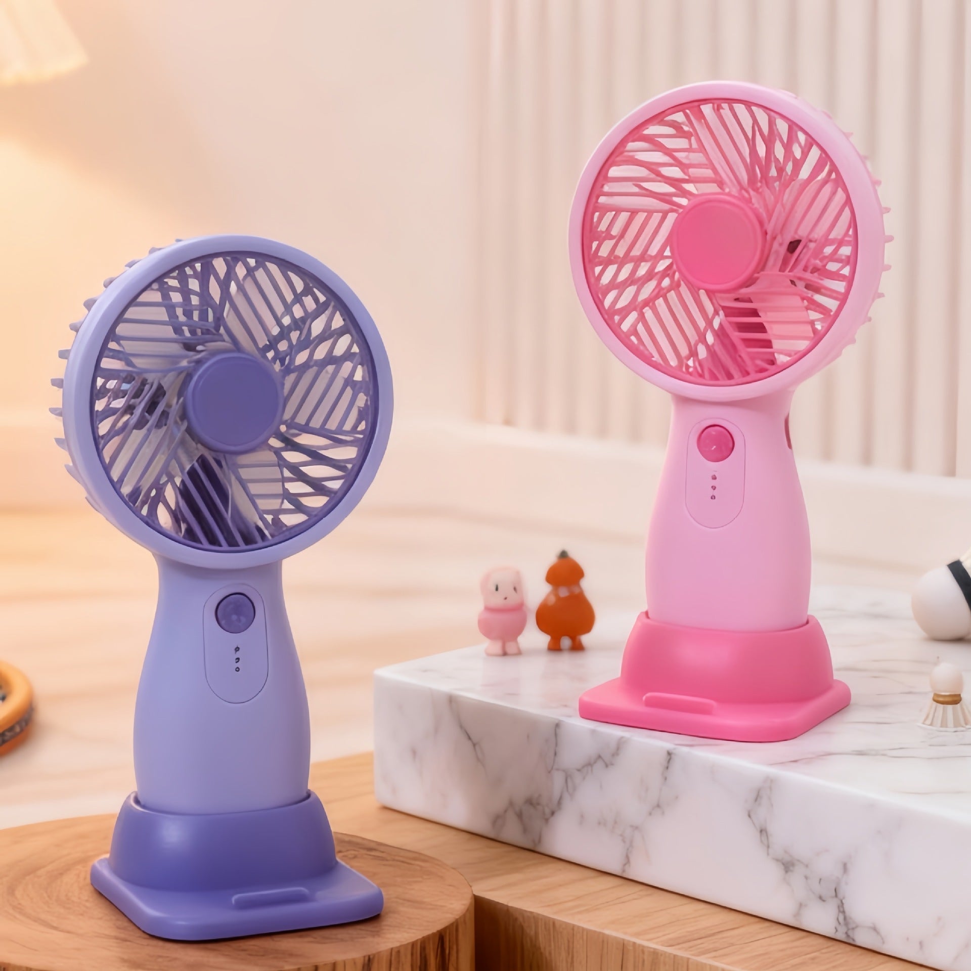 Portable USB Hand Fan with Swivel Head and Variable Speed Control Compact Personal Cooling
