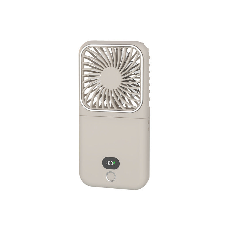 Portable High-Speed Fan with LED Display Compact Rechargeable Personal Cooling Fan
