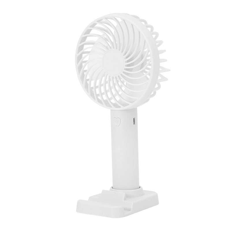 Portable Rechargeable USB Fan with Foldable Stand Compact Battery-Operated Desk and Hand Fan