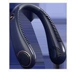 Wearable Neck Fan USB Rechargeable Hands-Free Portable Cooling with Adjustable Speeds