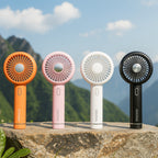 Portable Leaf-Shaped Mini Fan Rechargeable Quiet Operation Compact Lightweight