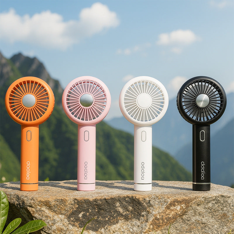 Portable Leaf-Shaped Mini Fan Rechargeable Quiet Operation Compact Lightweight