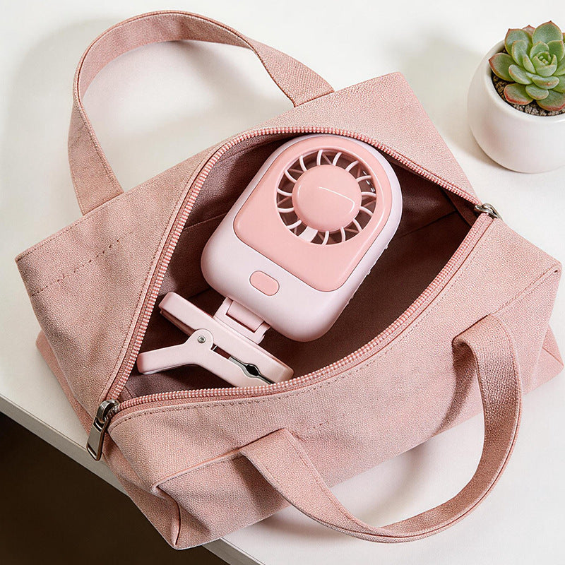 Portable Clip Fan USB Powered with Adjustable Tilt Angle Compact and Lightweight for Travel and Office Use