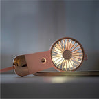 Portable Mini Fan Lightweight Ergonomic Design Rechargeable Battery Multiple Speeds