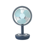 Portable USB Fan for Women with Floral Pattern Adjustable Speeds Quiet Operation
