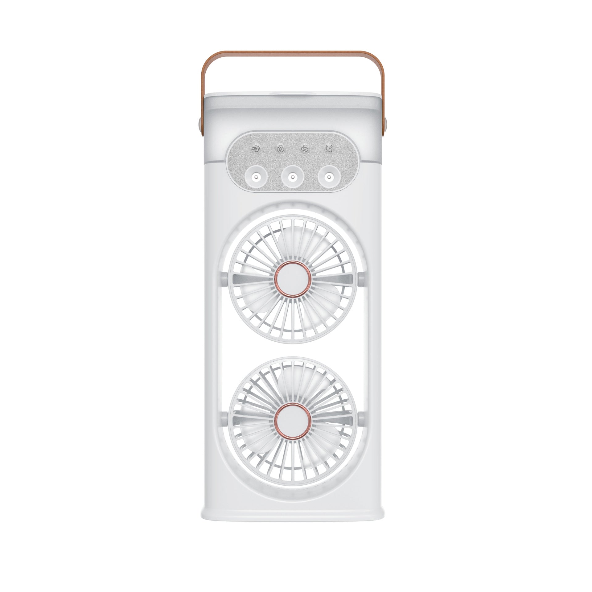 Portable Dual Mini Fan Compact Quiet Dual Fans Multiple Speeds for Travel