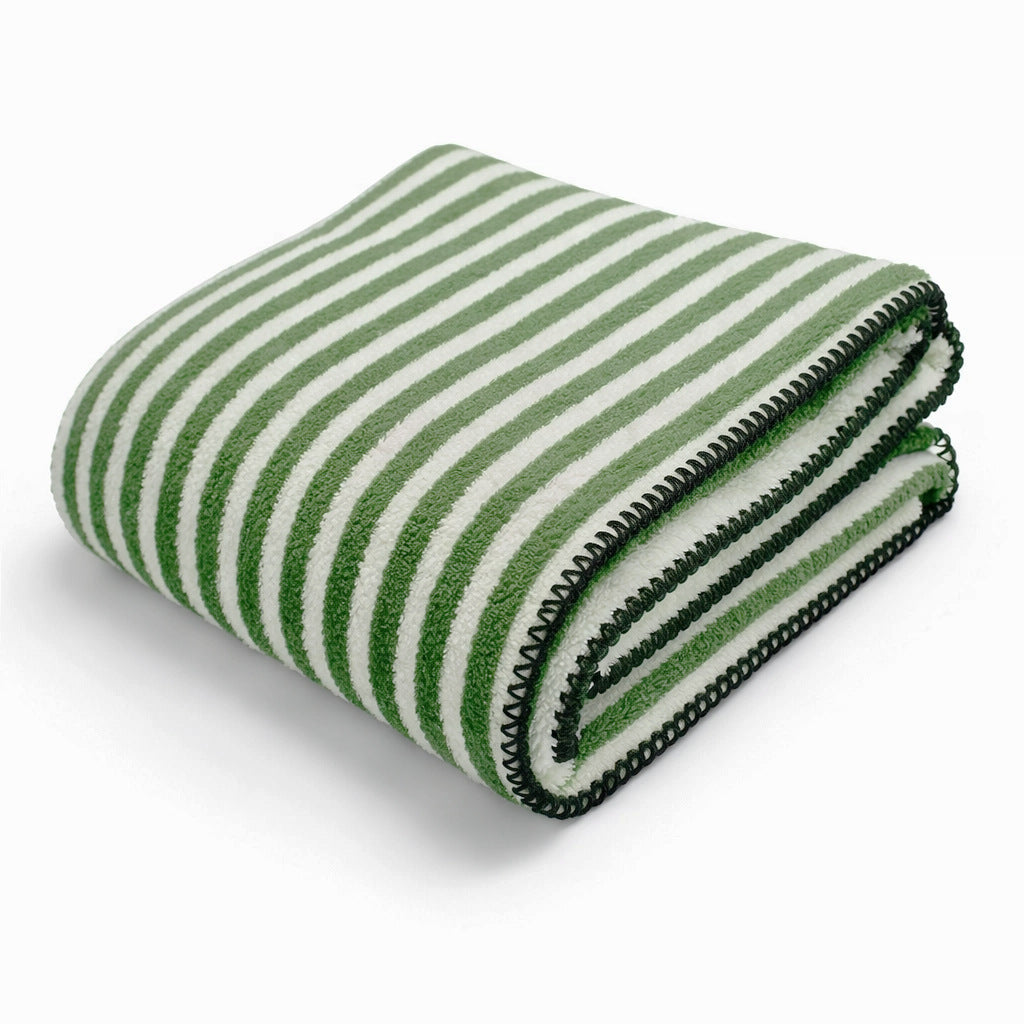 Brehn Ladies Fleece Blanket Soft Warm Lightweight Striped Design Machine Washable