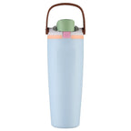 Stainless Steel Vacuum Insulated Water Bottle Double-Walled Leak-Proof with Carry Handle