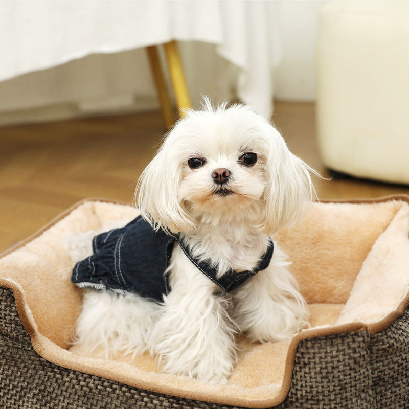 Unisex Pet Bed Soft Plush Lining Ergonomic Raised Edge Removable Cover