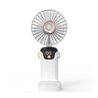 Portable USB Fan with Digital Temperature Display Lightweight Quiet Multi-Speed Cooling