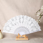Ladies Elegant Lace Fan Lightweight Durable Stylish Accessory for Weddings and Parties