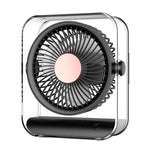 Portable Mini Table Fan Battery Operated 360-Degree Rotation Quiet Compact