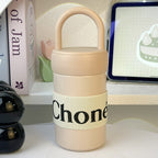 Ladies Insulated Water Bottle with Ergonomic Carry Handle BPA-Free Thermal Flask