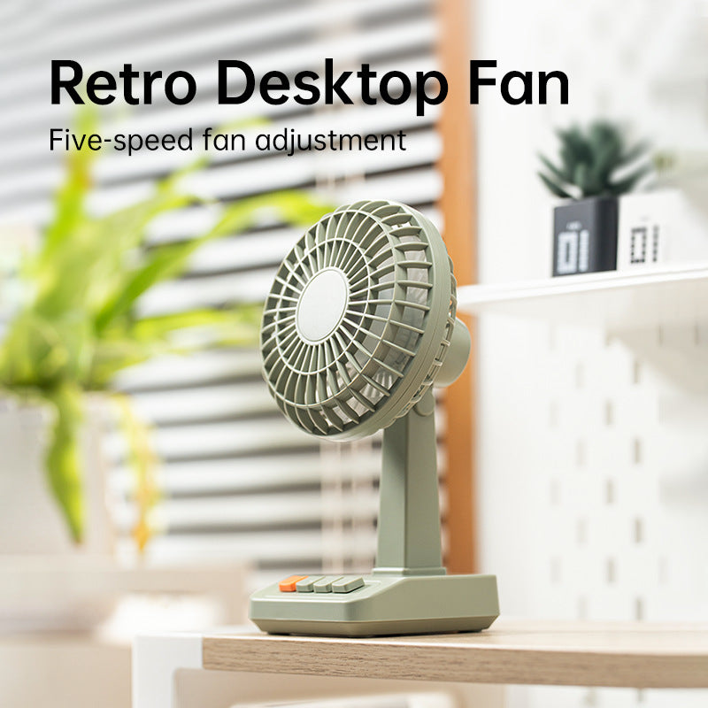 Table Fan for Women Compact Quiet 3-Speed Adjustable Cooling Desk Fan