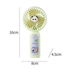 Portable Mini Fan with Cute Panda Design Battery Operated Compact Handheld Fan for Women