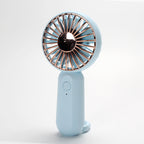 Portable Mini Hand Fan USB Rechargeable With Carrying Strap Unisex