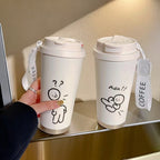 Ladies Insulated Water Bottle BPA-Free Plastic Flip Lid Hello Kitty Design