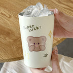 Women’s Insulated Stainless Steel Travel Cup with Safety Lid and Ergonomic Handle