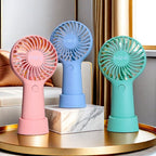 Portable Handheld Fan with Ergonomic Design USB Rechargeable Compact Personal Cooling Fan