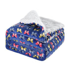 Women's Fleece Blanket Reversible Butterfly Pattern Soft Cozy Throw