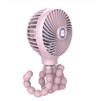 Flexible Mini USB Fan Portable Silent Cooling with Adjustable Flexible Arm