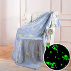 Unisex Sports Fleece Blanket Soft Cozy Throw with Bright Colorful Sports Ball Design