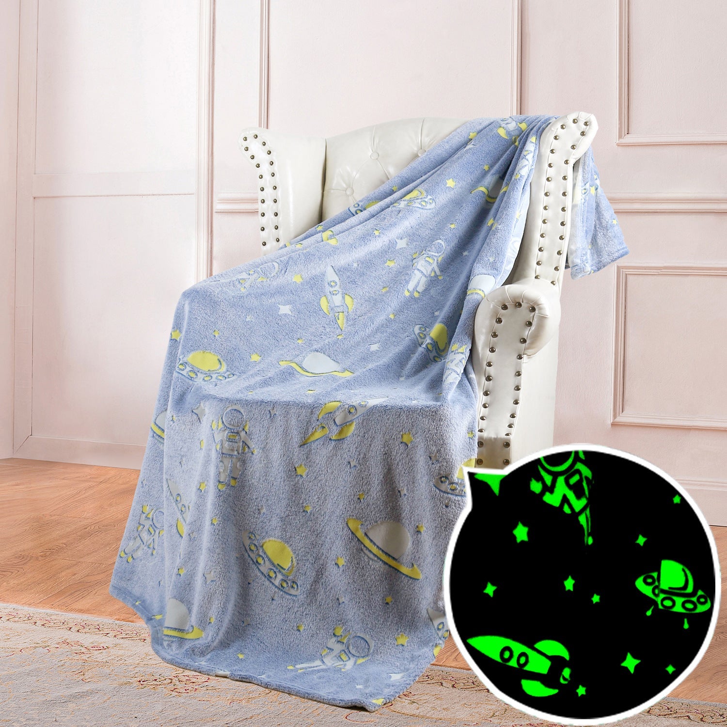 Unisex Sports Fleece Blanket Soft Cozy Throw with Bright Colorful Sports Ball Design