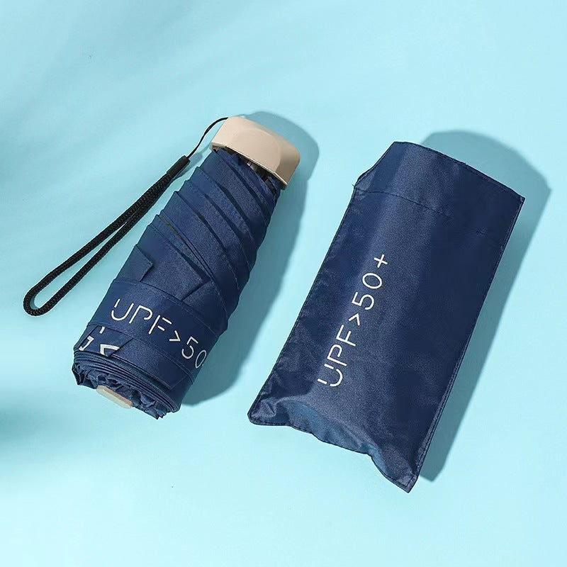 Women’s UV Protection Folding Umbrella with Wind-Resistant Frame and One-Touch Open Close Mechanism