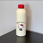 Insulated Stainless Steel Water Bottle for Women with Dog Motif Leak-Proof Screw Cap