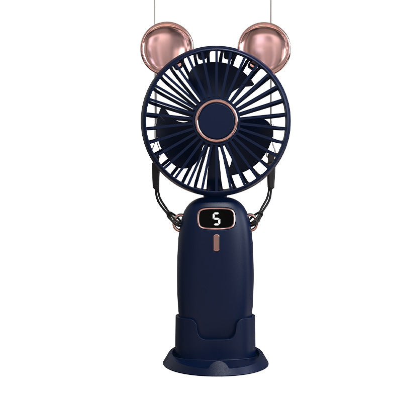 Portable Mini Fan USB Rechargeable Lightweight Personal Cooling Fan with Digital Display