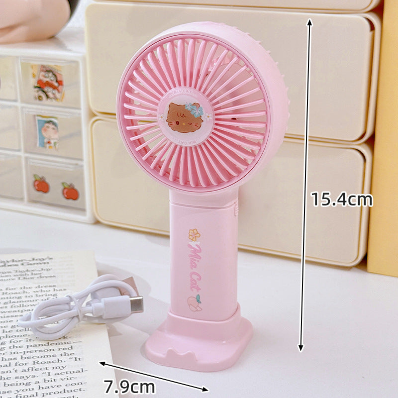 Portable USB Rechargechargeable Handheld Fan Compact Lightweight with Multiple Speeds