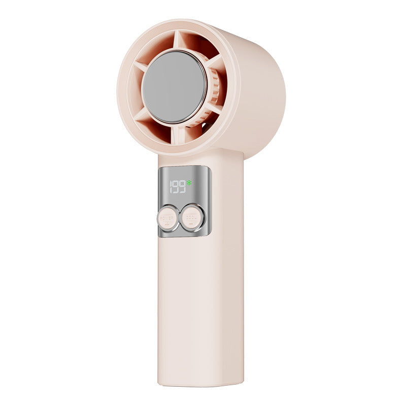 Portable Handheld Air Cooler with Digital Temperature Display and Adjustable Fan Speed
