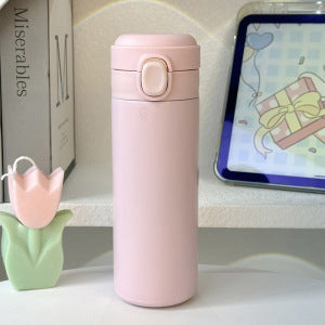 Women’s Insulated Water Bottle Double Wall Leak-Proof Cap Floral Design BPA-Free