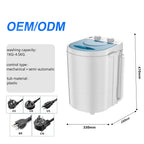 Mini Washing Machine Compact Semi-Automatic 1-4.5kg Capacity Unisex