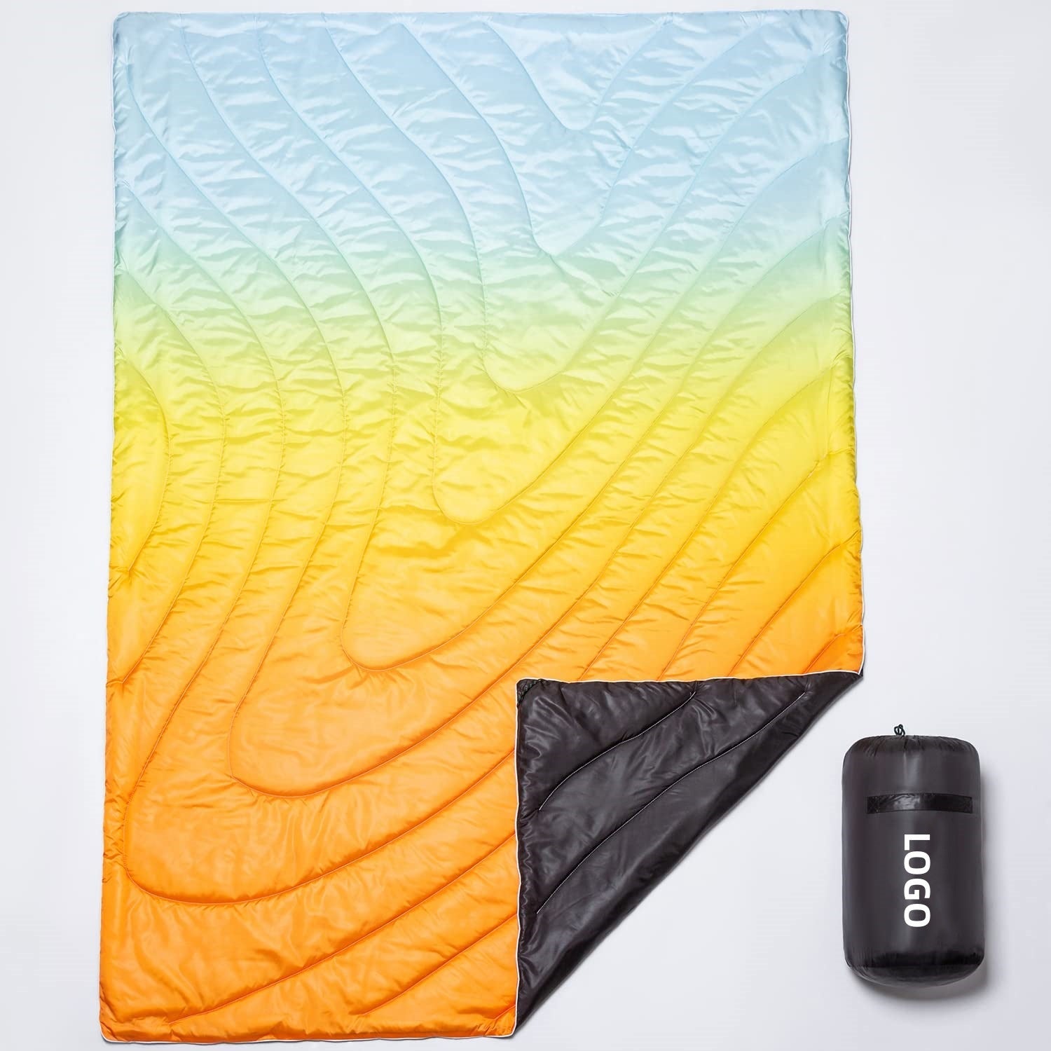 Insulated Camping Blanket Lightweight Waterproof Outdoor Blanket with Carry Bag