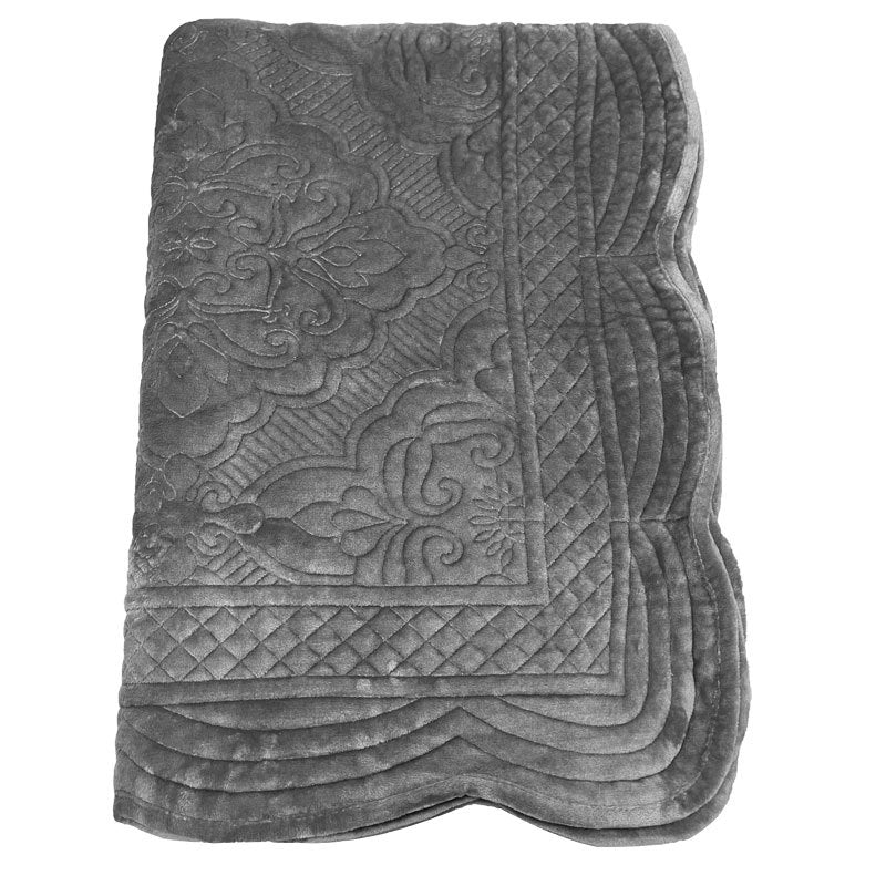 Decorative Living Room Rug Soft Microfiber Embossed Floral Non-Slip Backing