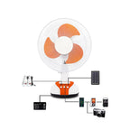 Harrow Solar-Powered Table Fan Portable USB Rechargeable Unisex Cooling Fan