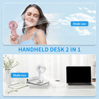 Portable Handheld Fan Lightweight Ergonomic Design Multiple Speeds Long Battery Life