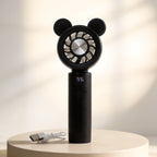 Portable Mini Fan with Digital Speed Display USB Rechargeable Quiet Personal Cooler