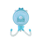 Portable Cat Fan with Flexible Legs Lightweight Adjustable Personal Cooling Fan