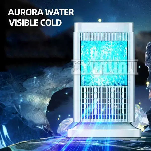 Desktop Micro Cooler USB Powered Evaporative Personal Fan with Touch Control and Adjustable Tilt
