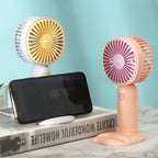 Portable Mini Fan for Women USB Powered Flexible Tilt Compact Personal Fan